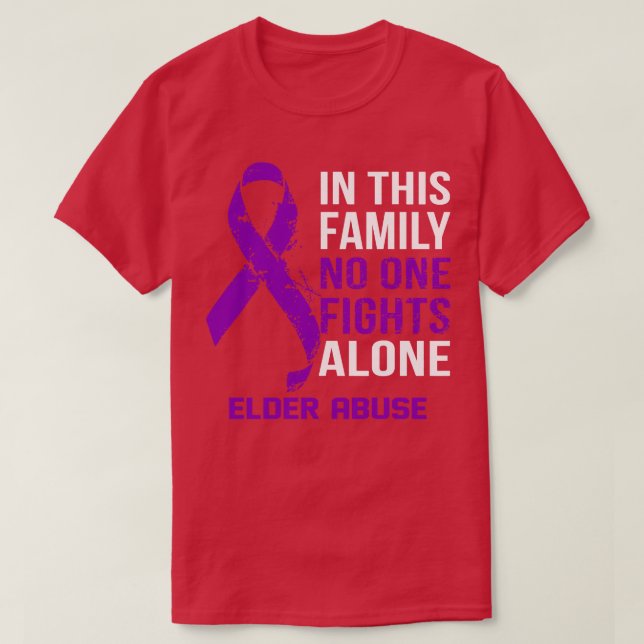 Camiseta Conciencia sobre el abuso de personas mayores, nad (Diseño del anverso)