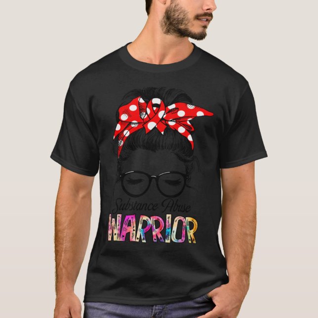 Camiseta Conciencia sobre el abuso de sustancias Mes Rojo G (Anverso)