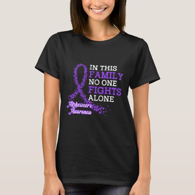 Camiseta Conciencia sobre el alzheimer de la familia de la  (Anverso)