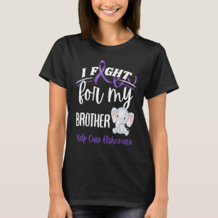 Camiseta Conciencia sobre el Alzheimer Lucho contra el Alzh