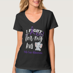 Camiseta Conciencia sobre el Alzheimer Lucho Contra el Alzh