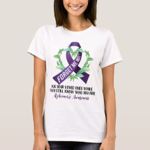 Camiseta Conciencia sobre el Alzheimer, usamos morado para 