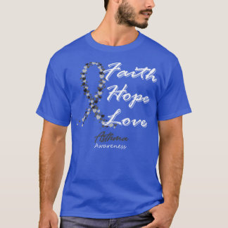 Camiseta Conciencia sobre el asma Fe Esperanza Amar En Esta