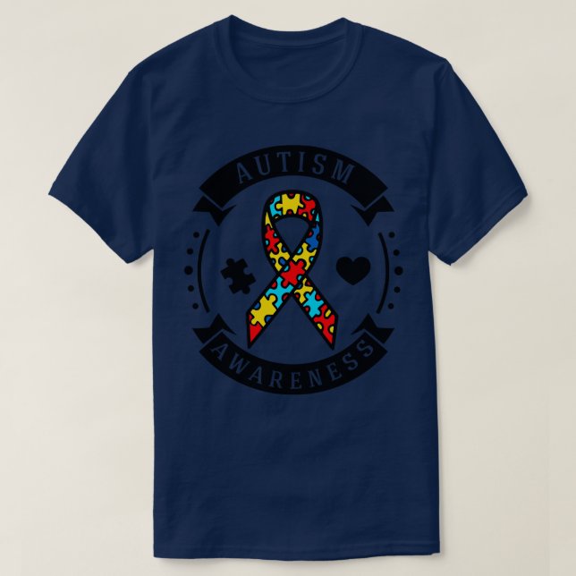 Camiseta Conciencia sobre el autismo (Diseño del anverso)