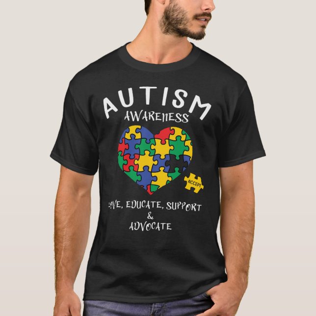 Camiseta conciencia sobre el autismo (Anverso)