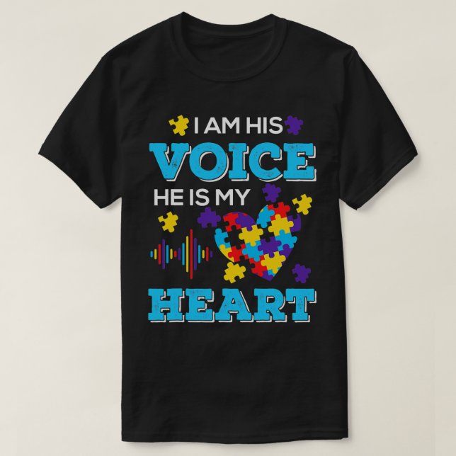 Camiseta Conciencia sobre el autismo (Diseño del anverso)