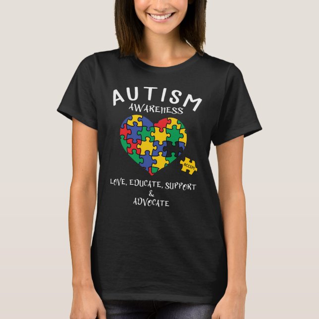 Camiseta conciencia sobre el autismo (Anverso)