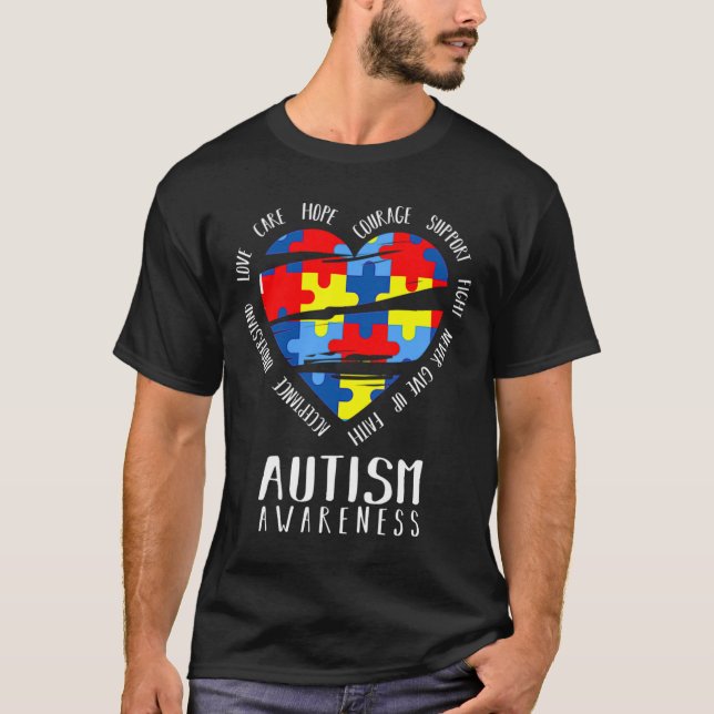 Camiseta Conciencia sobre el autismo (Anverso)
