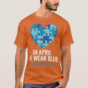 Camiseta Conciencia sobre el autismo Abril usamos concienci