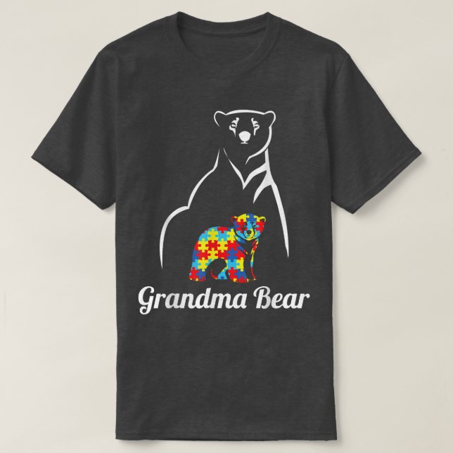 Camiseta Conciencia sobre el autismo Abuela con abuelita au (Diseño del anverso)