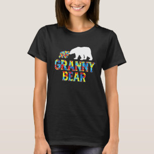 Camiseta Conciencia sobre el autismo Abuela Rompecabezas de