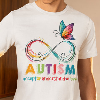 Camiseta Conciencia sobre el autismo aceptar entender el am