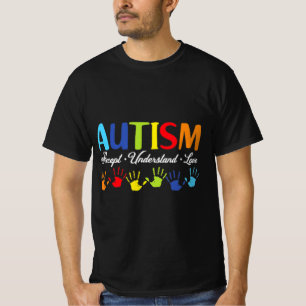 Camiseta Conciencia sobre el autismo aceptar entender el au