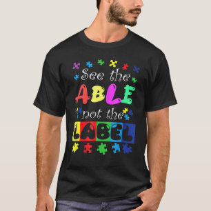 Camiseta Conciencia sobre el Autismo Apoya al Autismo Ver l