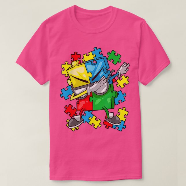 Camiseta Conciencia sobre el autismo Arrojar la pieza del r (Diseño del anverso)
