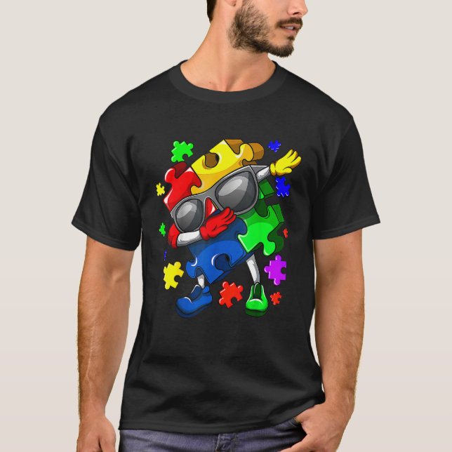 Camiseta Conciencia sobre el autismo Arrojar la pieza del r (Anverso)