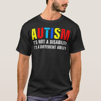 Camiseta Conciencia sobre el Autismo Capacidad Diferente Ne