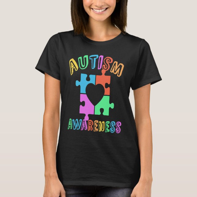 Camiseta Conciencia sobre el autismo como el rompecabezas d (Anverso)