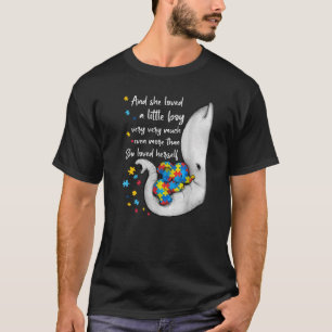 Camiseta Conciencia Sobre El Autismo Cuidó A Los Elefantes 