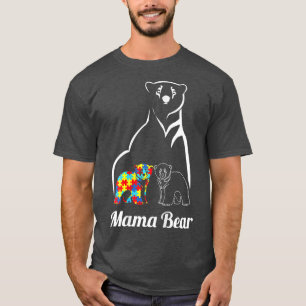 Camiseta Conciencia sobre el autismo de las mujeres Mamá os