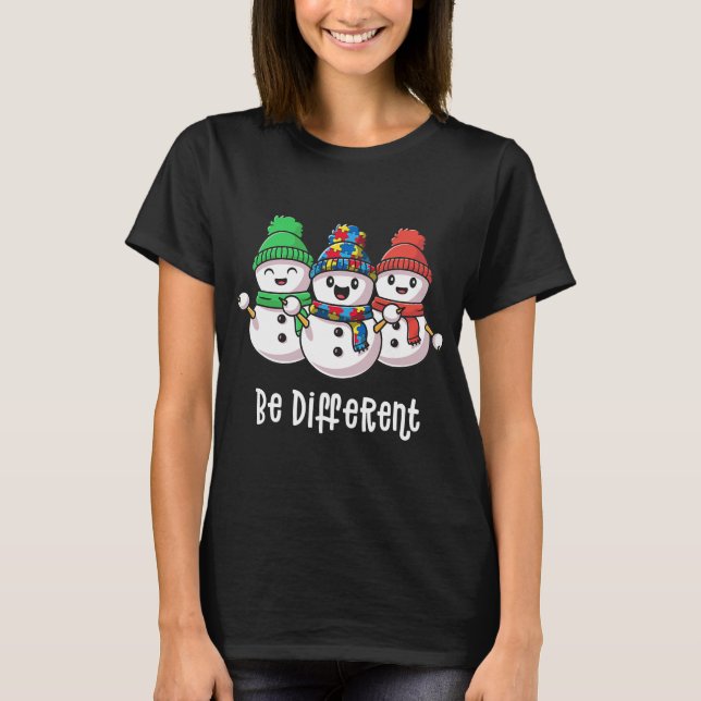 Camiseta Conciencia sobre el autismo de los navidades (Anverso)