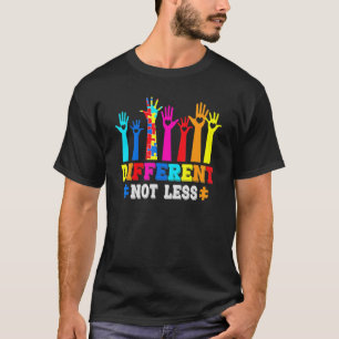 Camiseta Conciencia sobre el autismo diferente, no menos ap