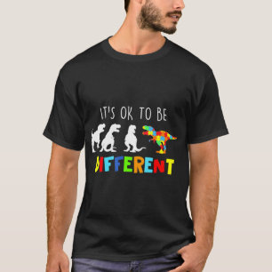 Camiseta Conciencia Sobre El Autismo Dinosaurio Kid Bois Es