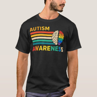 Camiseta Conciencia sobre el Autismo Diseño Retro de Concie