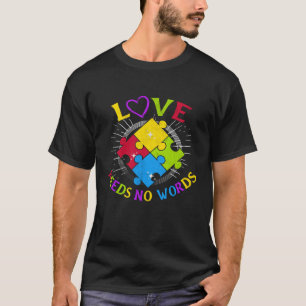 Camiseta Conciencia sobre el Autismo El Amor No Necesita Pa