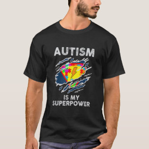 Camiseta Conciencia sobre el Autismo El Autismo es Mi Super
