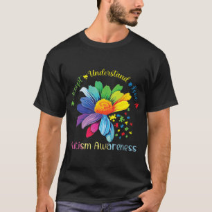 Camiseta Conciencia sobre el autismo El girasol acepta ente