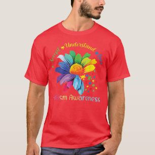 Camiseta Conciencia sobre el autismo El girasol acepta ente