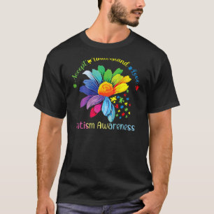 Camiseta Conciencia sobre el autismo El girasol acepta ente