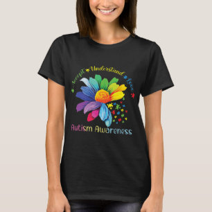 Camiseta Conciencia sobre el autismo El girasol acepta ente
