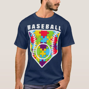 Camiseta Conciencia sobre el autismo en el béisbol