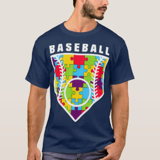 Camiseta Conciencia sobre el autismo en el béisbol