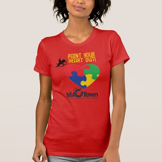 Camiseta Conciencia sobre el autismo en MacTown, (Anverso)