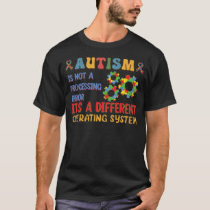 Camiseta Conciencia sobre el autismo Es un sistema operativ