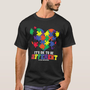 Camiseta Conciencia sobre el autismo Está bien ser un autis