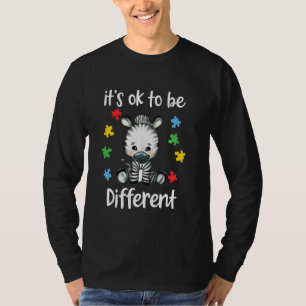 Camiseta Conciencia sobre el autismo Está bien ser una cebr