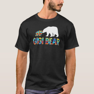 Camiseta Conciencia sobre el autismo Gigi Bear Puzzle Suppo