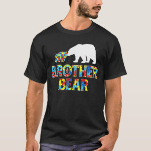 Camiseta Conciencia sobre el autismo Hermano Bear Puzzle Su