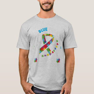 Camiseta Conciencia Sobre El Autismo - Llevo Azul Para Conc