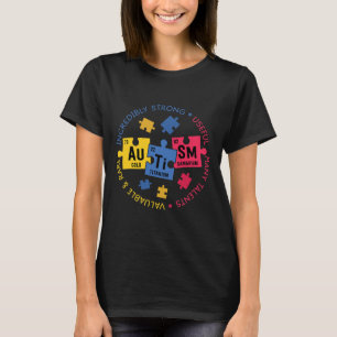 Camiseta Conciencia sobre el autismo Maestra de ciencia del