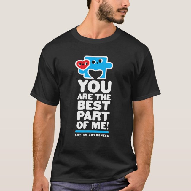 Camiseta Conciencia sobre el autismo masculina papá Pieza d (Anverso)