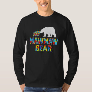 Camiseta Conciencia sobre el autismo Mawmaw Bear Puzzle Sup