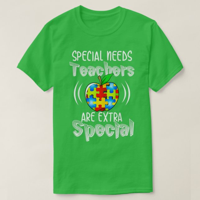 Camiseta Conciencia sobre el autismo: necesidades especiale (Diseño del anverso)