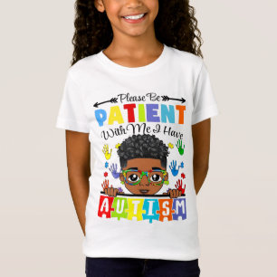 Camiseta Conciencia sobre el autismo, por favor, ten pacien