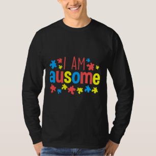 Camiseta Conciencia sobre el autismo que soy inusual