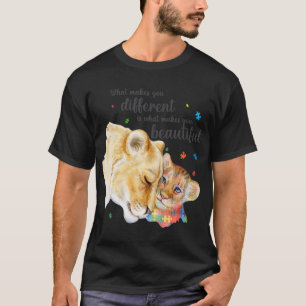 Camiseta Conciencia sobre el autismo que te hace diferente 